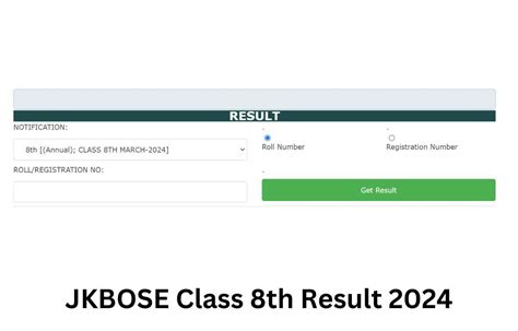 JKBOSE 8th Result 2024 (All Districts), Download Scorecard.